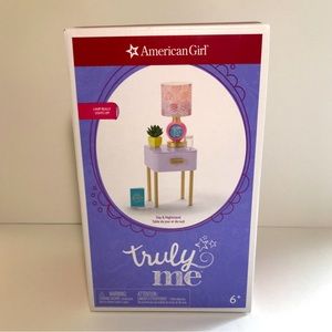 American Girl Truly Me Day And Nightstand NEW Lamp lights up!